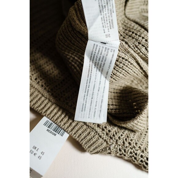 Abercrombie & Fitch womens M pullover tan sweater - Picture 7 of 7